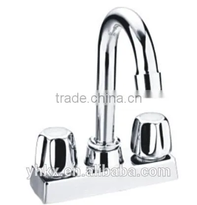 4" Chrome Plastic Bathroom ABS Faucet photo-2