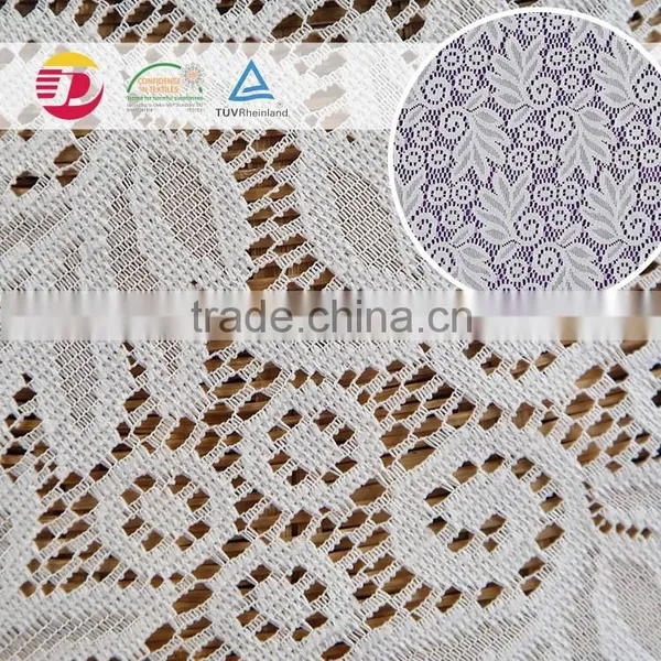 Wholesale High Quality 100 Poly a Wedding Embroidery Thin Lace Fabric for Dress photo-3