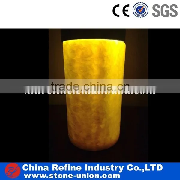Stone Gifts Marble Candle Jars/onyx Candle Holder/onyx Candle Vase Supplier's Choice photo-2