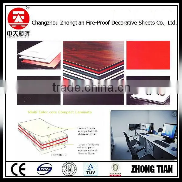 Multi Color Core Compact Laminate Hpl Panel Decorative High-Pressure Laminates photo-2