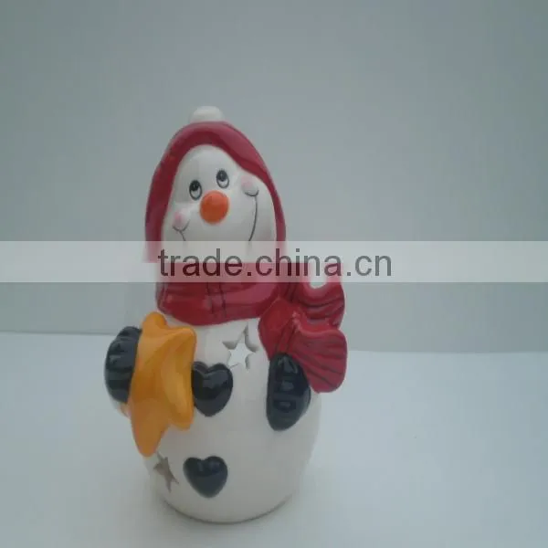 Santa Claus Ceramic Candlestick photo-3