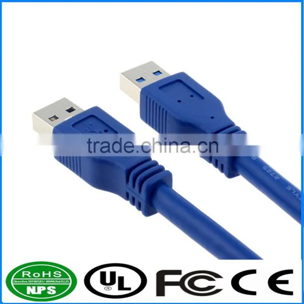 Superspeed USB 3.0 Type A Male to Type A Male Extension Cable Blue 1M 3.3FT photo-2