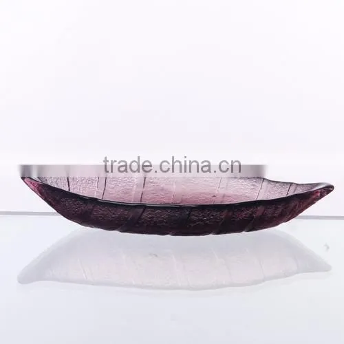 Purple Color Small Glass Butter Dish