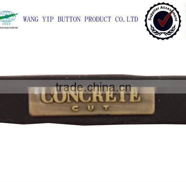 Metal Plate Leather Label Hot Sale Leather Label