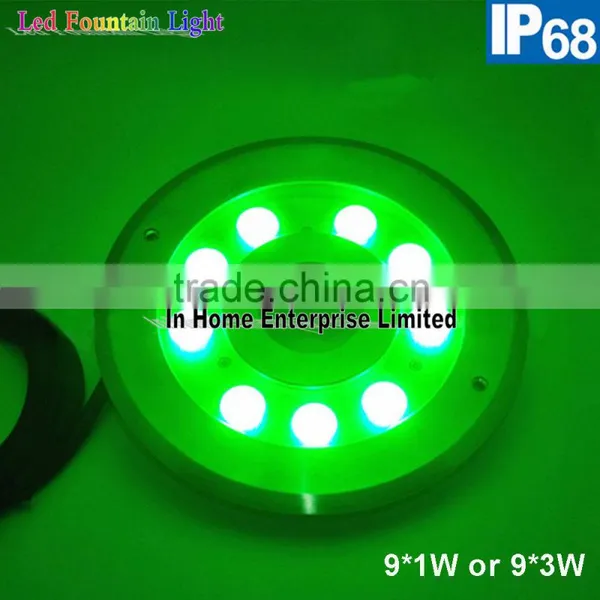 9W IP68 Underwater Light DMX RGB Outdoor Led Fountain Lights photo-3