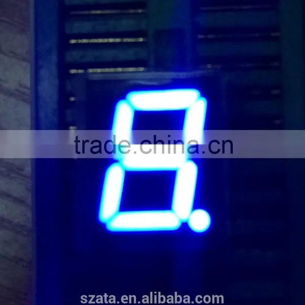 Mini Small Indoor Blue Single Digit 7 Segment Digital Led Display photo-2