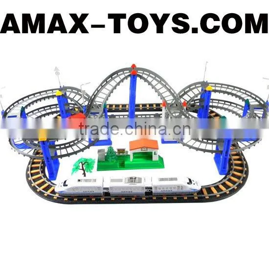 Tra-021249 Track Train Electric Powered Double Decks Track Train and Car