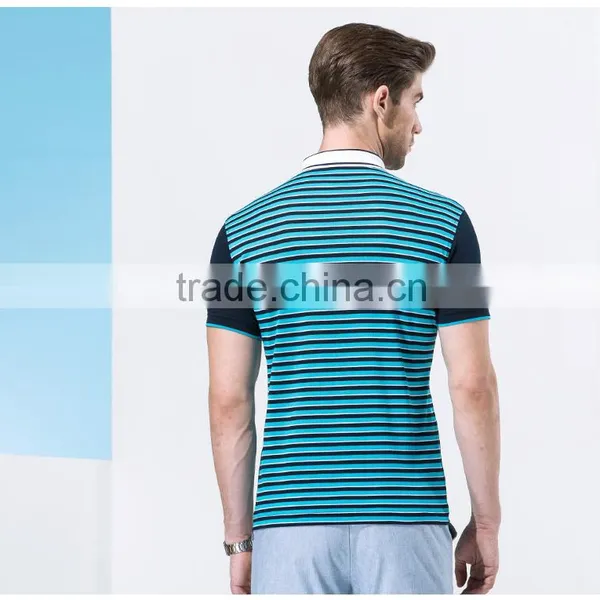 Summer New Product Men's Business Casual Short Striped Collar T-shirt With Short Sleeves photo-5