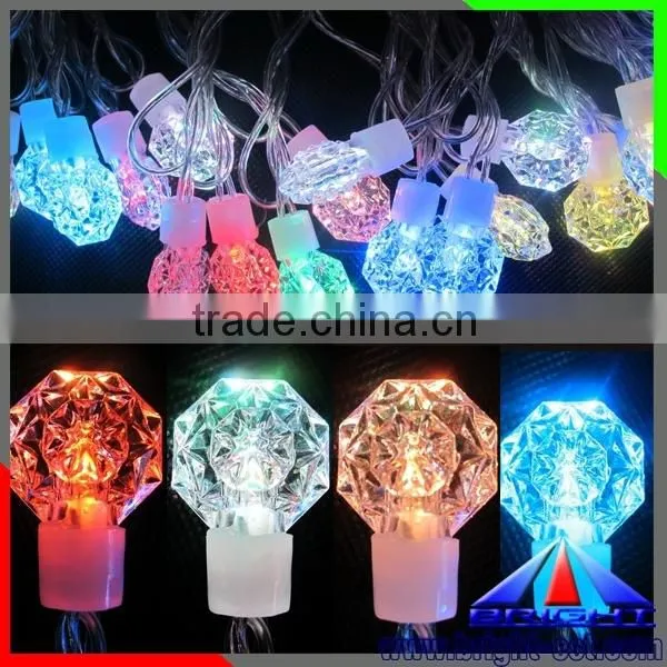 IP65 PVC Diamond RGB LED Christmas Lights, Diamond Outdoor LED RGB Christmas Lights, 5M/10M Diamond LED Christmas Lights RGB photo-2