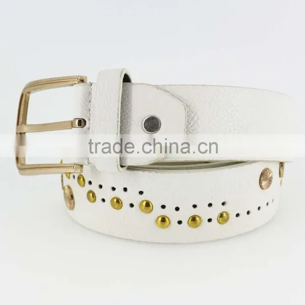 2015 Women's Fashion Studded Beads Belt With Shiny Gold Beads in Yiwu photo-5