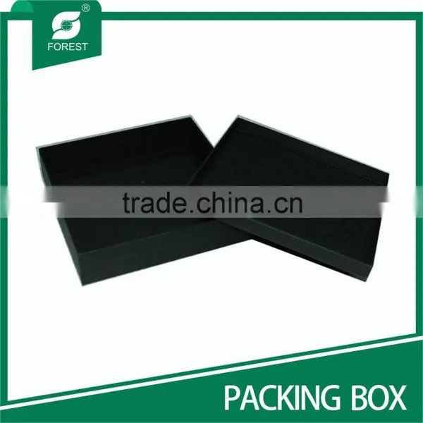 MEDIUM LAMINATED CARDBOARD BALCK BOXES FOR PACKAGING WATCH photo-3