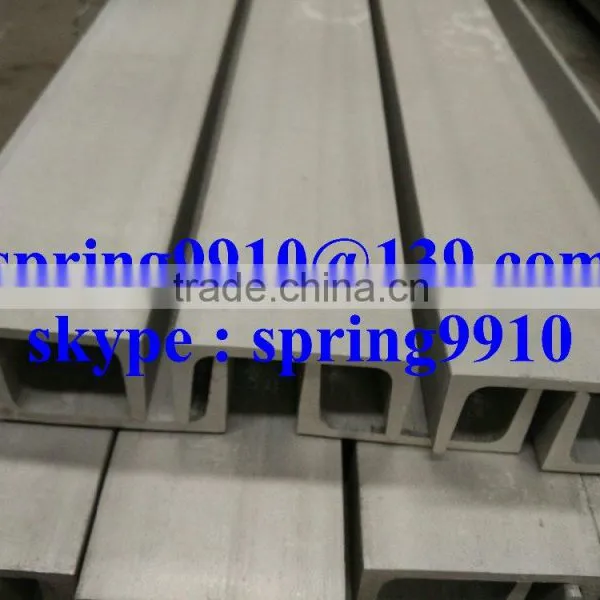 HOT ROOLED AND PICKLED STAINLESS STEEL CHANEL BAR IN GRADE AISI304 LENGT IN 6000MM photo-3