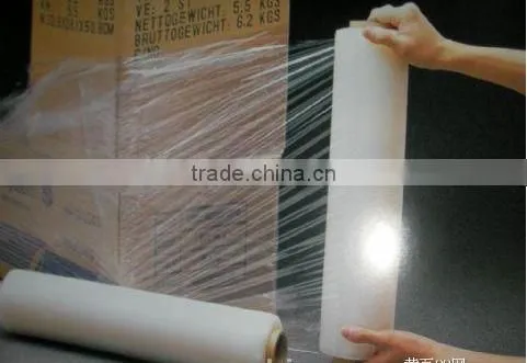 Ultra-thin 8 Mic Thickness Handle Wrap PE Stretch Film Manufactuer photo-5