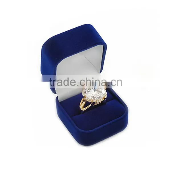 Best Selling High Quality Engagement Custom Velvet Style Ring Box photo-6