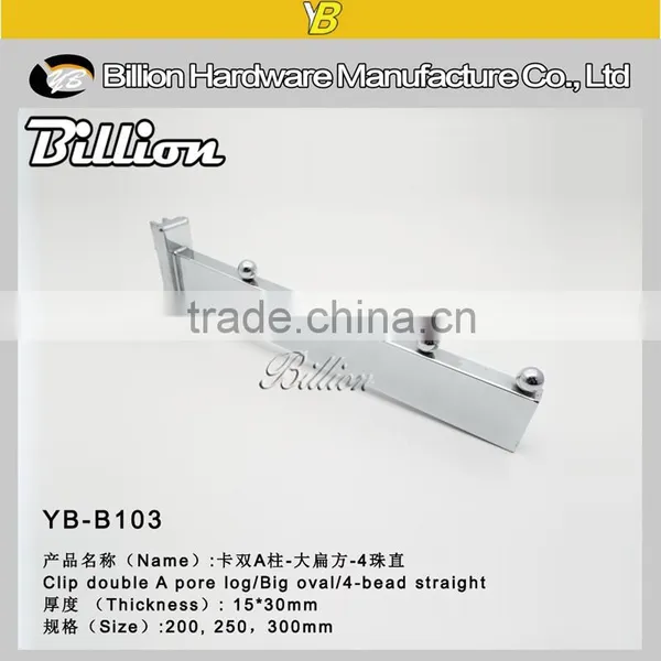 Metal Chrome Clothing Hooks Square Slotted Hooks photo-2