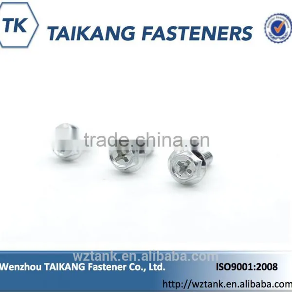 Grade 4.8 Made in China Stainless Steel Cross Hex Hexagon Flange Screws