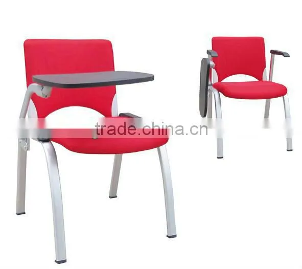 Red Facbric School Chair With Writing Pad,China