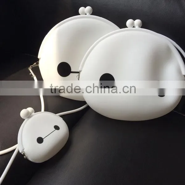 2015 Hot Baymax Silicone Shoulder Bag With Silicone Chain Quality Choice photo-2