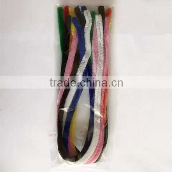 Factory Supply 0.8*50cm DIY Crafts Thick Chenille Stems Pipe Cleaners Series photo-4