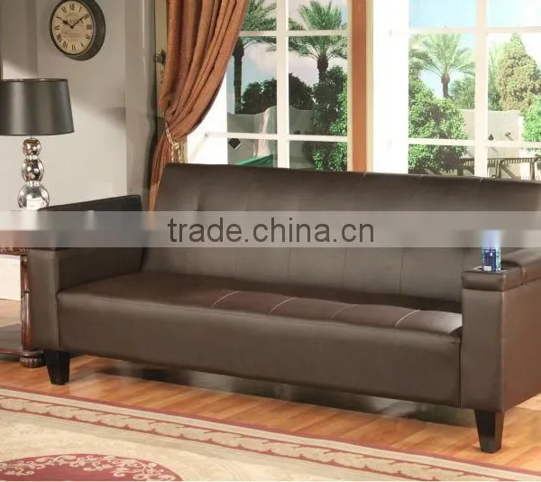Leather Sofa Cum Bed HC1063