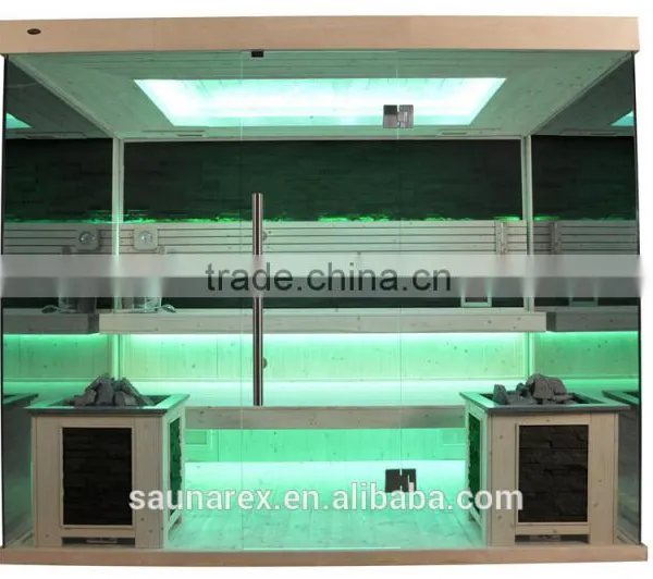 Hemlock Modern Sauna Room With Glass photo-6