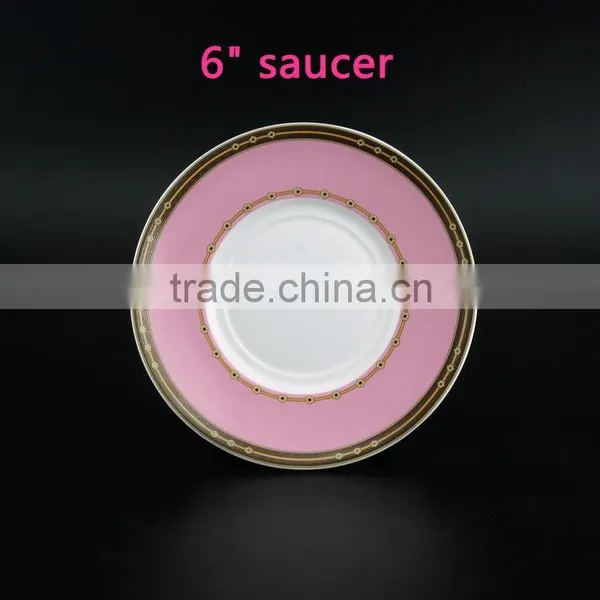 With Red Color Butterfly Decal 250ml Ceramic Coffee Cup Round Shape Bone China Cup With Saucer photo-4