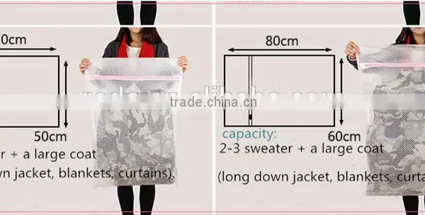 YIWU RODA 100% Polyester Mesh Square White Washing Bag photo-4
