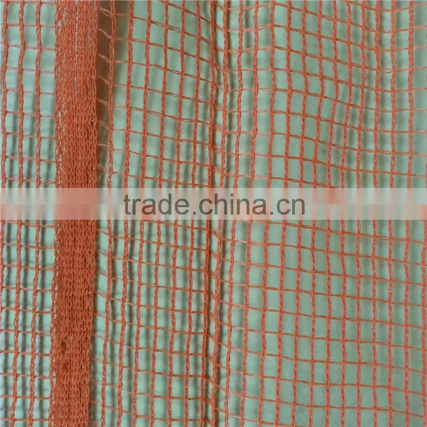 High Strength Knitted Fire Retardant Orange Square Mesh Scaffolding Building Safety Net photo-2