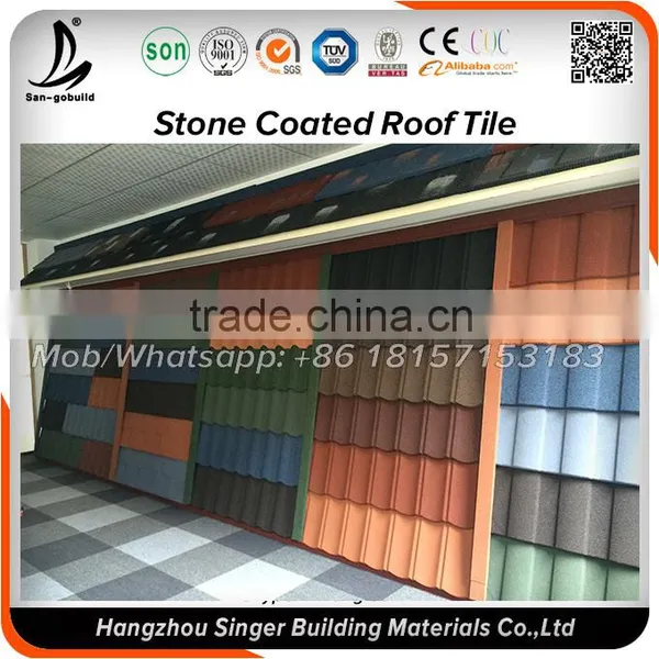 Roofing Sheet/Low Price Chinese Style Stone Coated Metal Roof Tiles Price With Quality photo-5