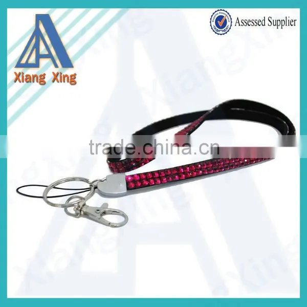Rhinestone Lanyard With Key Ring Colorful Rhinestone Lanyard photo-2