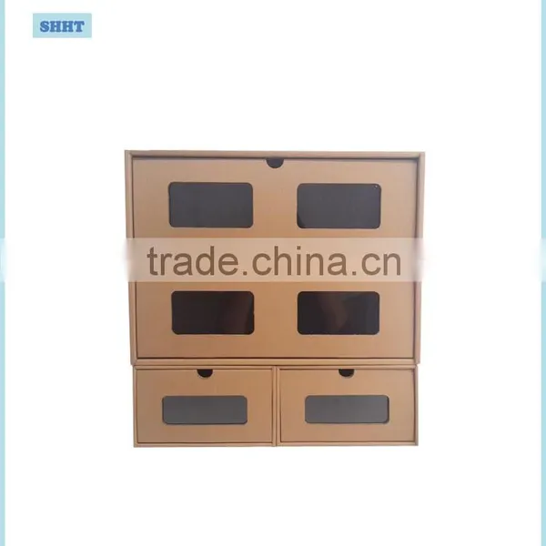 Customized High Quality Gift Storage Corrugated Paper Box With Window photo-3