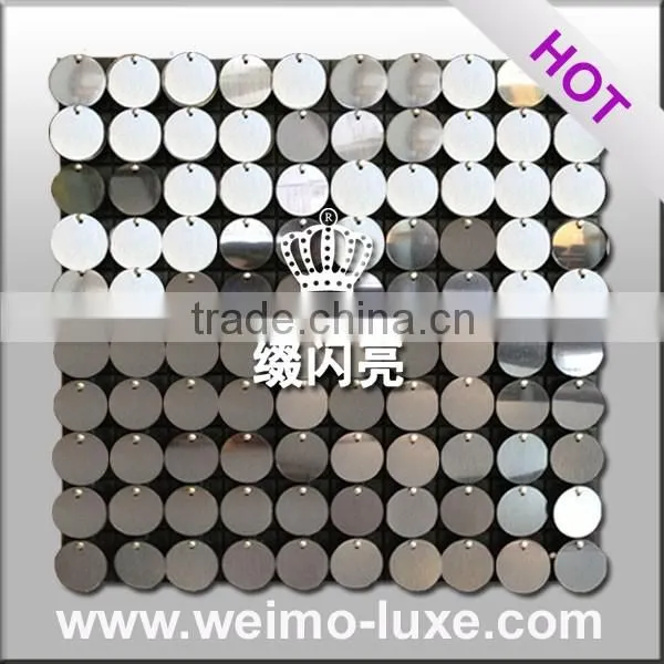 2015 Sequin Wall Panel For Silver Decorative Plastic Plates photo-6
