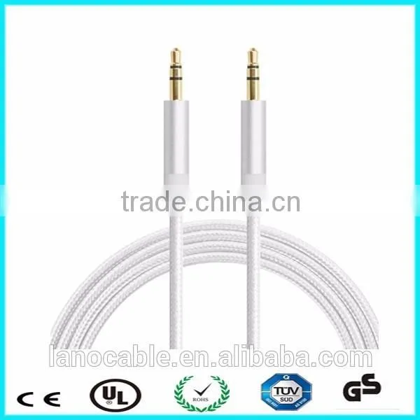 RoHS Comliant Gold 3.5mm Aux Jack Audio Stereo Cable photo-6