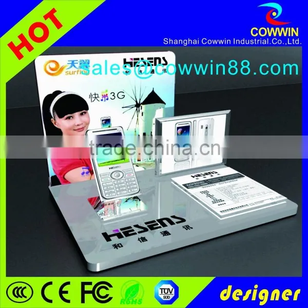 Acrylic Mattress Footer Display, Wall Mounting Acrylic tv Display Stand, Shoe Wall Display photo-3