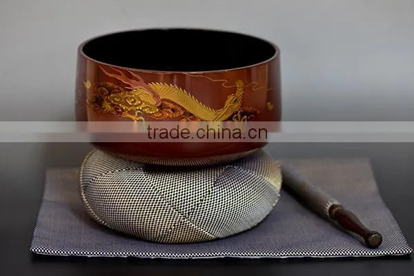 Luxurious Orin Singing Bowl Buddhist Religious Items Made From Tin photo-6