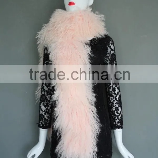 Big Fur Tibet Lamb Scarf Colorful Scarf Warm Winter Scarf Long Fur Scarf for 2016 Winter Fashion photo-2