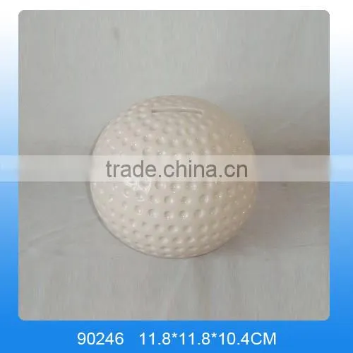 Ceramic Baseball Coin Bank, Money Box,ceramic Piggy Box,ceramic Cash Boxceramic Saving Box photo-4