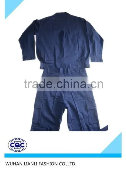 2015 New Design Mens Black Thick Long Sleeve Mechanic Coverall Workwear
