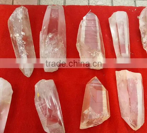 95% Clear Big Natural Rough Crystal Wand Obelisk photo-2
