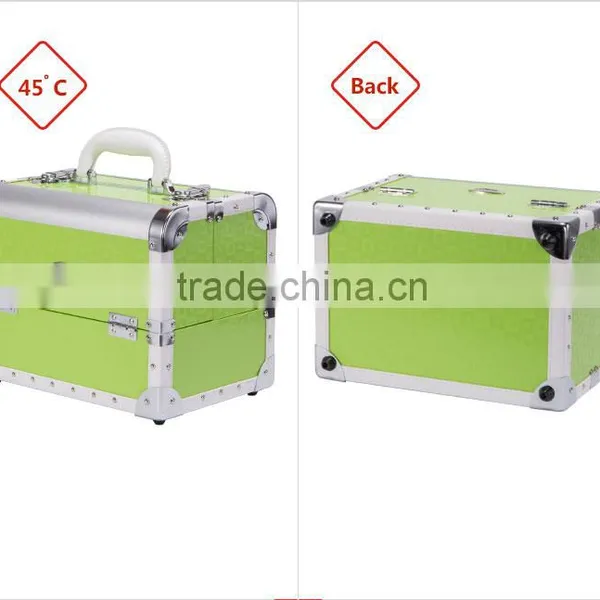 2016 Sunrise Popular Pvc Portable Makeup Artist Case Mini Cosmetic Box With 6 Expandable Trays Guangzhou Supplier photo-3