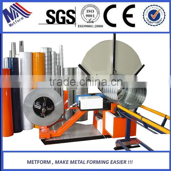 Air Duct Spiral Forming Machine / Factory Price Spiral Duct Machine