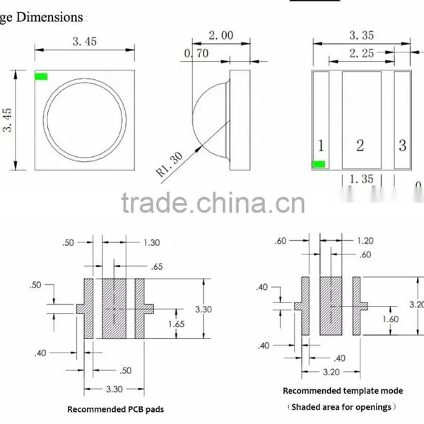 High Power LED Super Bright White LED Diode 1W 150lm Epistar LED Chip 3535 SMD photo-6