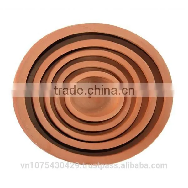 Low Bowl Ceramic Flower Pots Set of 5, Round Terracotta Pots Wholesale, Cheap Ceramic Flower Pots photo-3