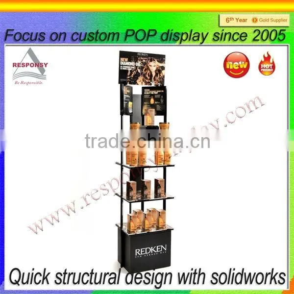 Metal Wire Baby Shampoo Display Stand for Supermarket Promotion photo-3