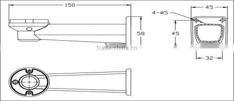 12V 2A 80m ir ip Security Camera Pan Tilt Bullet ip Camera photo-3