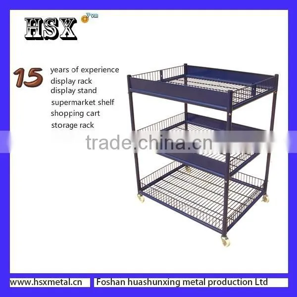 Supermarket Metal Folding Promotion Desk Cart HSX-182 photo-6