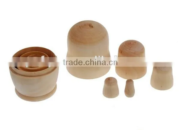 Custom Wooden Unpainted Nesting Doll photo-2