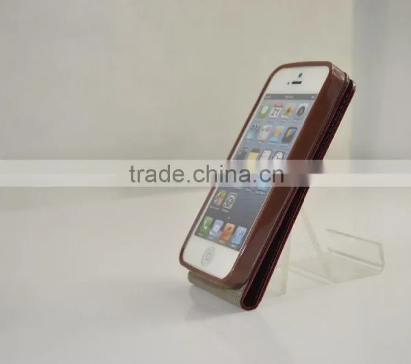 2016 Hot Sales Flip Cover PU Leather Cases for Iphone5 SE With TPU Cases Holder photo-3