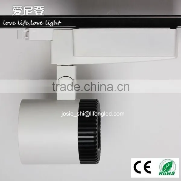COB Tiltable 3 Phase Led Track Light Cylindrical 3 Years Warranty Commercial Lighting photo-3