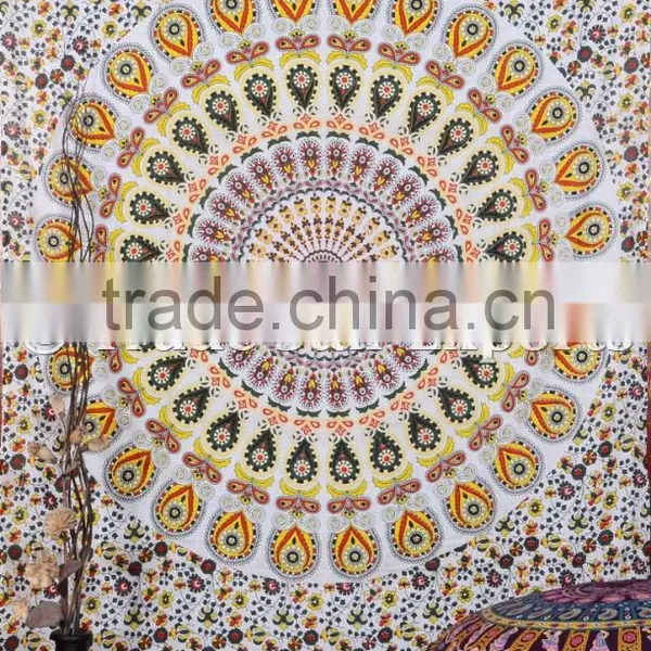 Ethnic Wall Hangings Indian Mandala Hippie Bohemian Wall Decoraiton Cotton Tapestry photo-6